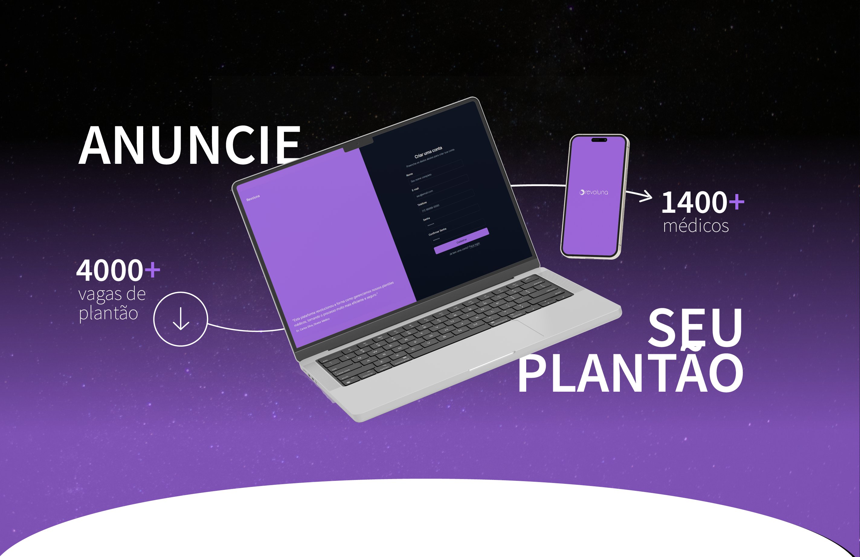 Revoluna - Anuncie seu plantão