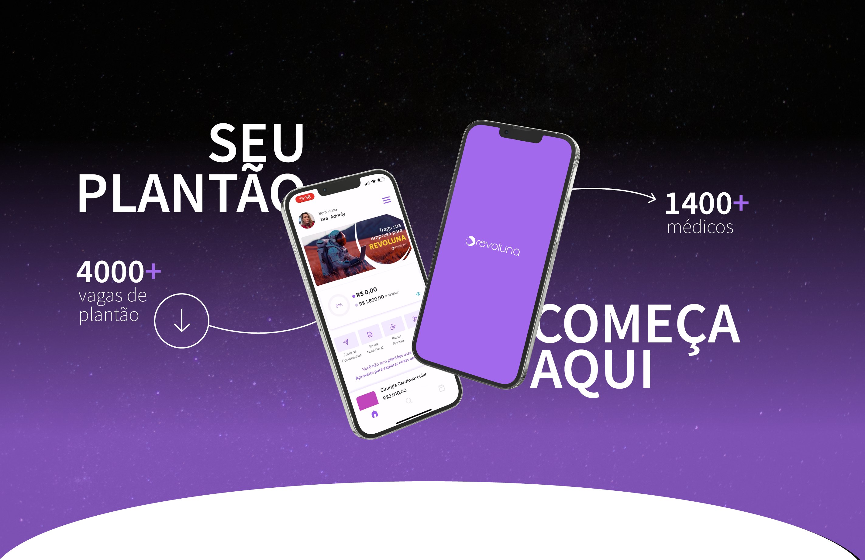 Revoluna App - Seu Plantão Começa Aqui