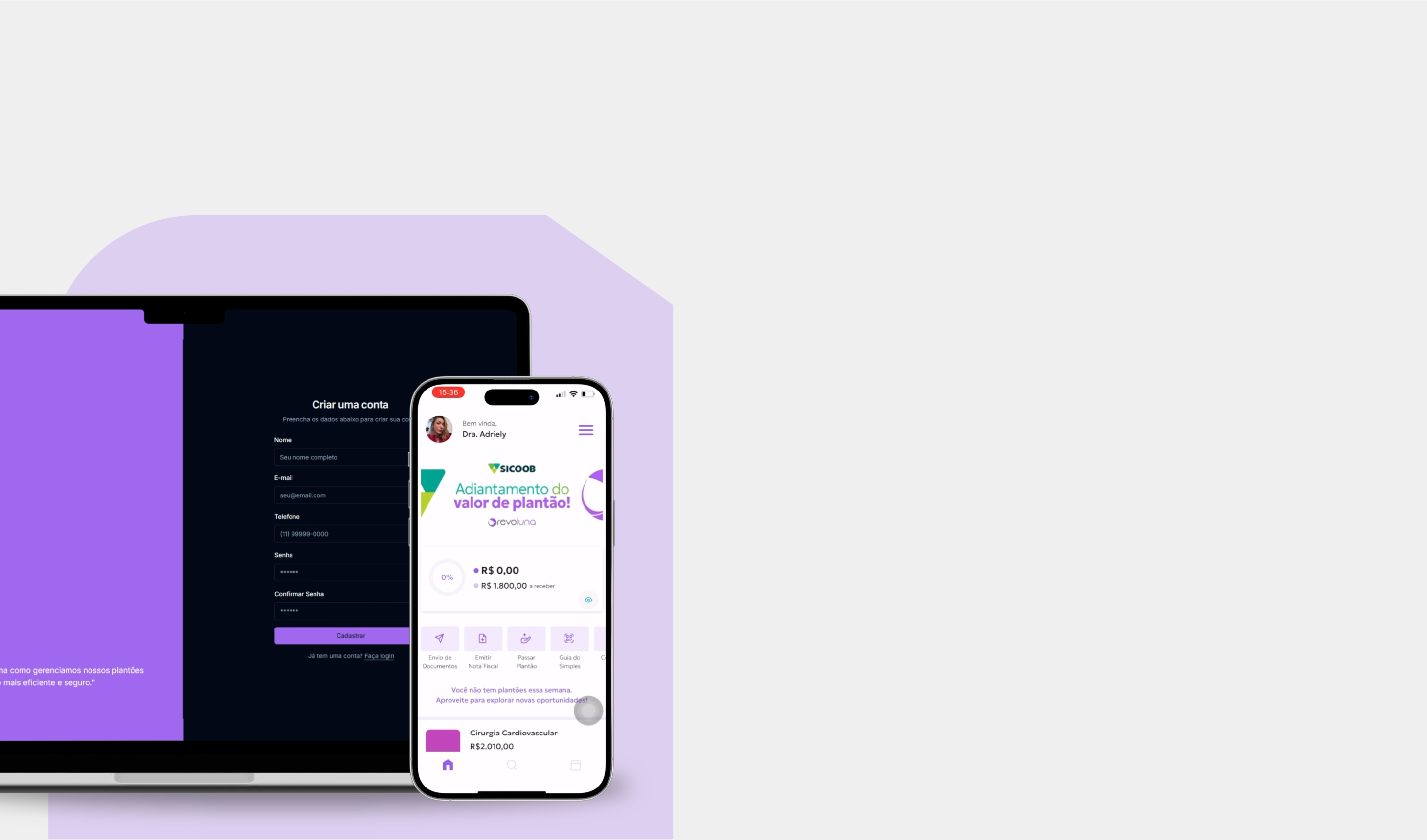 Revoluna App Interface